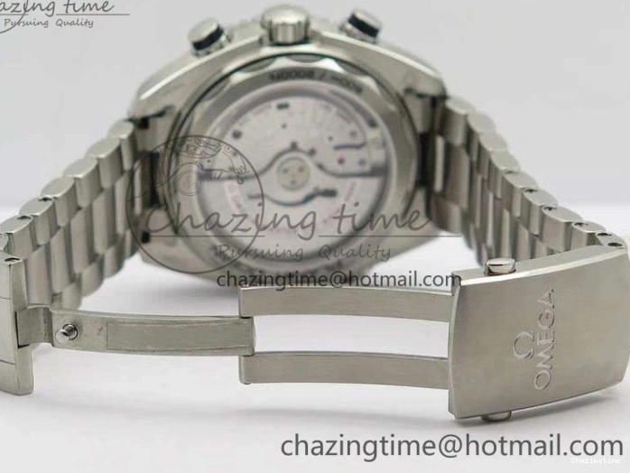 0218 Planet Ocean Master Chrono SS OM 1:1 Best Edition Gray Dial On SS Bracelet A9900 V Efficient 8116